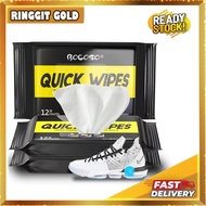 Ringgit Gold 12/30/80pcs Shoe Cleaning Wet Tissue Quick Wipes Sneakers Care Shoes cleaning Solution Tisu cuci kasut