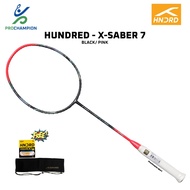 New Hundred HNDRD X SABER 7 Black Pink Badminton Racket