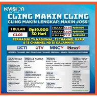 K VISION paket cling 1 tahun/360 Hari MNC GROUP KVISION CL12