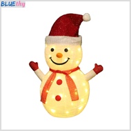 Kaistr Fabric Snowman Ornament Easy Installation Christmas Decor Led Lighted Snowman Decoration for