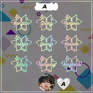Bts HOLOGRAM Sticker BTS LOGO Lightstick ARMYBOM