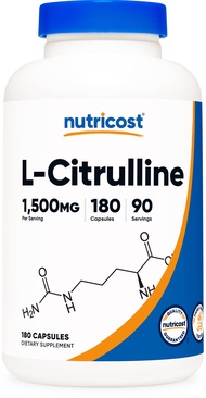 Nutricost L-Citrulline citrulline 1500mg 180 capsules