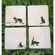 90mm Coastal cat set4pcs plywood