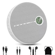 Rechargeable portable Bluetooth CD player, compact music CD player, car/travel, home audio with stereo speakers