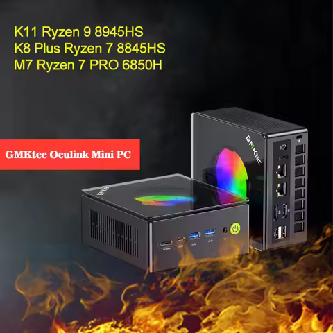 GMKtec Oculink Mini PC K11 K8 Plus M7 AMD Ryzen 9 8945HS R7 8845HS 6850H 2*USB4 2*DDR5 2*2.5G LAN Ga