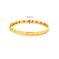 Top Cash Jewellery 916 Gold Small Wdith Roman Bangle