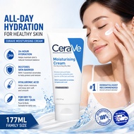 CeraVe Moisturising Cream 177ml / 6oz | Face & Body Moisturizer For Dry To Very Dry Skin | 24H Hydra