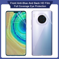 Full Cover Anti Blue Light Hydrogel Film For Huawei P20 P30 Pro Lite Mate 20 Nova 5T 7i 3i Front + Back Screen Protector