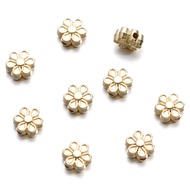 St.kunkka 50ชิ้นทองเงิน CCB ลูกปัดดอกไม้ลายหยดน้ำหัวกระต่ายจี้ลูกปัดสำหรับ DIY สร้อยคอสร้อยข้อมือลูก