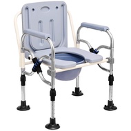 Stainless Steel Toilet Thick Stool New Elderly Pregnant Women Chair Toilet Bedpan Foldable Mobile Toilet Stool