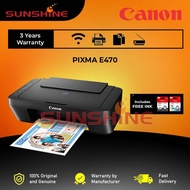 CANON PIXMA E470 WIFI ALL IN ONE COLOR INKJET PRINTER ( E410 E470 PG47 PG-47 CL57 CL-57 277