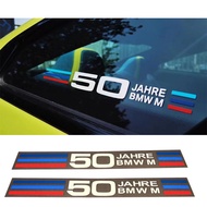 BMW 50th Anniversary Window Decoration Sticker Door Side Skirt Sticker For BMW E46 E90 E60 E39 E30 F