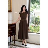 MY WAY Women's Summer T-shirt Dress Short Sleeve Flared High Quality Cotton 5MDT10248