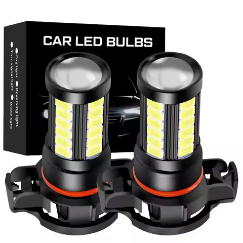 2x H16 EU 5202 PSX24W 2504 P13W PSX26W H11 H8 H16JP 9006 HB4 9005 HB4 5730 LED Bulbs Fog Lamps Car D