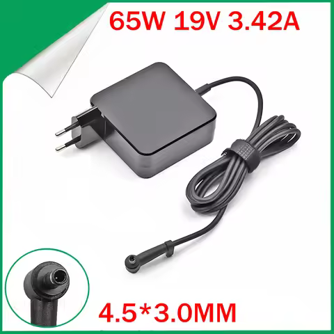 19V 3.42A 65W 4.5*3.0MM Charger Laptop adapter For ASUS X755J UX481 UX481FL UX480 UX480FD P553UJ PU3