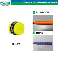 Yonex ETEC Super Over Grips ET903E (1 wrap) - For Badminton, Tennis & Pickleball Paddle Grip