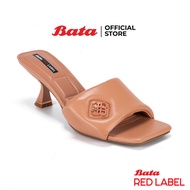 Bata Red Label 1.5 ''Luxury Design Slip-On High Heel Shoes For Women RUTH Beige Model. 6608423 Blue 