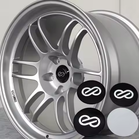 4pcs 45MM JDM ENKEI Logo Emblem Car Stickers Accessories for Car Wheel Center Caps Wheels Hub Lid Ri