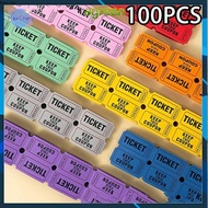 AG> 100 Pcs Raffle Tickets For Classroom Lottery Roll Of Single Paper Labels Drink Events Raffle Tic