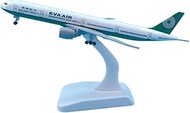 1:400 B777 Model EVA Air Airplane With Base Landing Gear Alloy Aircraft Plane