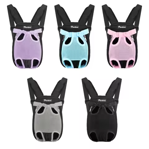Pawaboo Pet Carrier Backpack Adjustable Pet Front Cat Dog Carrier Backpack Travel Bag Easy-Fit for T