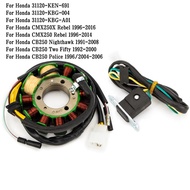 Motorcycle Stator Coil For Honda CMX250 Rebel CMX 250 CMX250X CB250 Nighthawk Two Fifty CB 250 Polic
