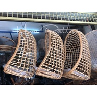 Buaian rotan / Rattan swing basket with cushion for outdoor / Relaxation hanging chair / Kerusi gantung rotan