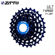ZTTO | ZTTO Ultralight Folding Bike 7 Speed 11-28T SLR Cassette BMX 7S Freewheel Integrated Cassette