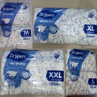 🐥Tape Drypers Wee Wee M 52pcs, L 44pcs, XL 36pcs , XXL 32pcs drypers wee wee tape