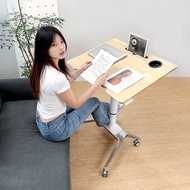 GEPA实木气动升降电脑桌家用办公折叠桌站立式工作台可移动学习书桌子 实木桌面铝合金支架