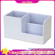 Leather Desk Organizer,Office Supplies Holder Desktop Stationery Storage Box for Business Card, Pen,