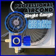 Manifold Gauge GAS METER Low Pressure Single Gauge for R410a/R32/R22/R404/R407/R134a Air Cond Gas Me