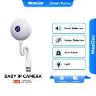 MeeGoo Smart Camera 3MP Ultra Baby/DIY Remote Monitoring Two-Way Talk Motion Detection Plug and Play