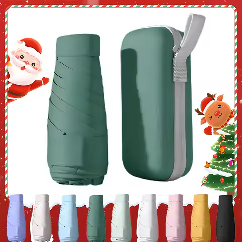 Mini Sun Umbrella Travel Umbrella Card Bag Umbrella Lightweight and Portable