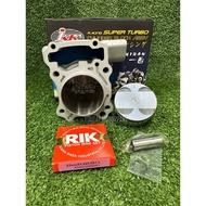 IKK RACING SUPER TURBO RS150 RSX RACING CERAMIC BLOCK FORGED BLACK PISTON 63MM 63MM+3MM SLEEVE