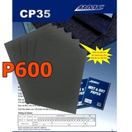 Pack of 5 Japanese A4 RMC sandpaper sheets with P600 particles