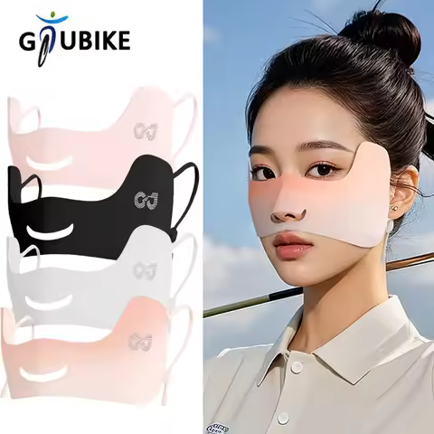 GTUBIKE Summer Ice Silk Mask Sunscreen Face Scarf Solid Color Sunscreen Eye Patches UV Protection Su
