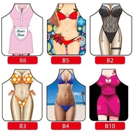 Lady Apron Funny Bachelorette Party Hot Chef BBQ Kitchen Novelty apron for Women and Men