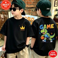 COD BOY basketball kids tshirt Boys' T-Shirt/Pumpkin Short Sleeves Round Neck Fun Pattern Summer t81