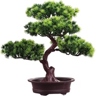 Artificial Bonsai Tree 12'' Fake Bonsai Tree, Desk Bonsai Plant Fake Tree Potted Plants Artificial D