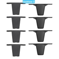 [baoblaze2] 2 Pairs Suitcase Foot Replacement Parts Durable Black Luggage Bracket Side Feet Luggage 