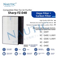 HEPA FILTER REPLACEMEN UNTUK FZ-D40HFE FZ-D40DFE KC-D40 KC-G50 - safetyspace