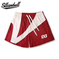 SLLAMBELL Shorts 3X3 Basketball Pants Summer Loose American Street Wear Training Quick-Drying Quarte