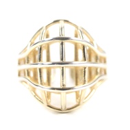 Excellent condition: BOTTEGA VENETA 707858 3D Wire Ring, AG925 Gold, Size 13, Comes with box and dus