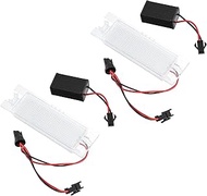 X AUTOHAUX 2pcs LED License Plate Light Lamp Assembly for Alfa Romeo 147 156 159 166 Brera Giulietta