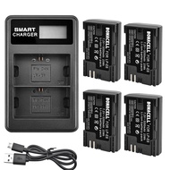 N 3200mAh LP-E6 LPE6 E6N Baery and LED Dual Charger For Canon EOS 5DS R 5D Mark II 5D Mark III 6D 7D 70D 80D Camera baer