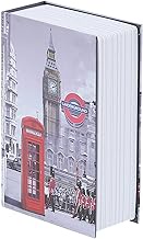 Book Safe with Combination Lock, 7.1 x 4.6 x 2.2 Inch London Real Pages Book Safe in Book Shape Hidd