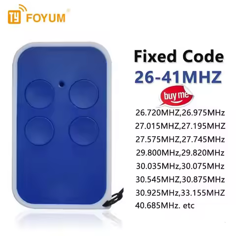 26mhz-41mhz Low Frequency Garage Door Remote Control 40.685mhz 30.875mhz 29.700mhz 27.015mhz 26.720/