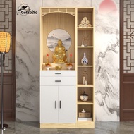 G·T Buddha Cabinet Solid wood cabinet modern home vertical cabinet with door balcony altar