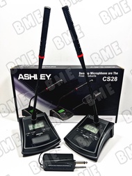 MIC PODIUM MEJA ASHLEY CS28 WIRELESS MICROPHONE CS 28 ORIGINAL